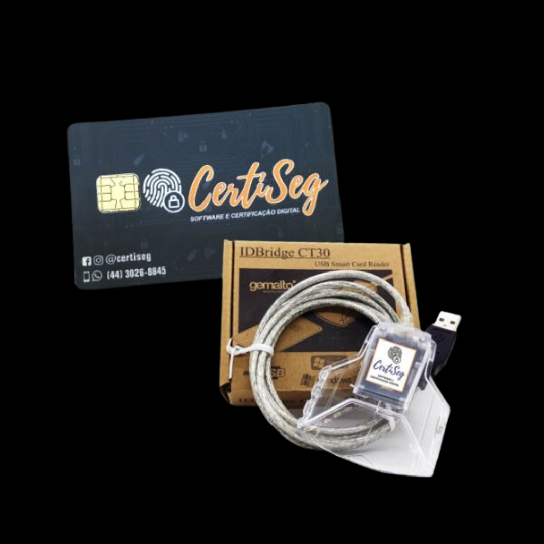 Dispositivo SmartCard + Leitora Pessoa Física A3 1 Ano